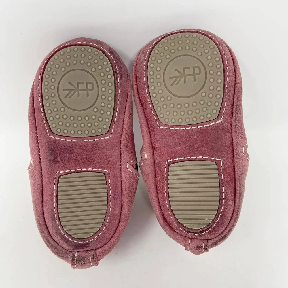 Freshly Picked Baby Shoes Chelsea Boot Toddler‎ Girls Size 8 Mauve Pink Leather